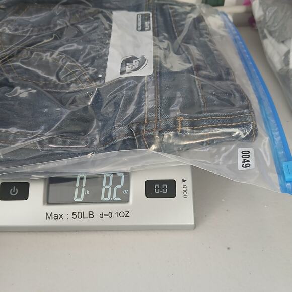 VTG Y2K BUI YAH KAH Micro Mini Distressed Denim Shorts Size 7 Streetwear Grunge - Picture 9 of 9